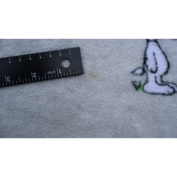 PEANUTS Snoopy Woodstock Plush Throw Blanket 60X70” Flowers Grey Super Soft - Picture 7 of 10